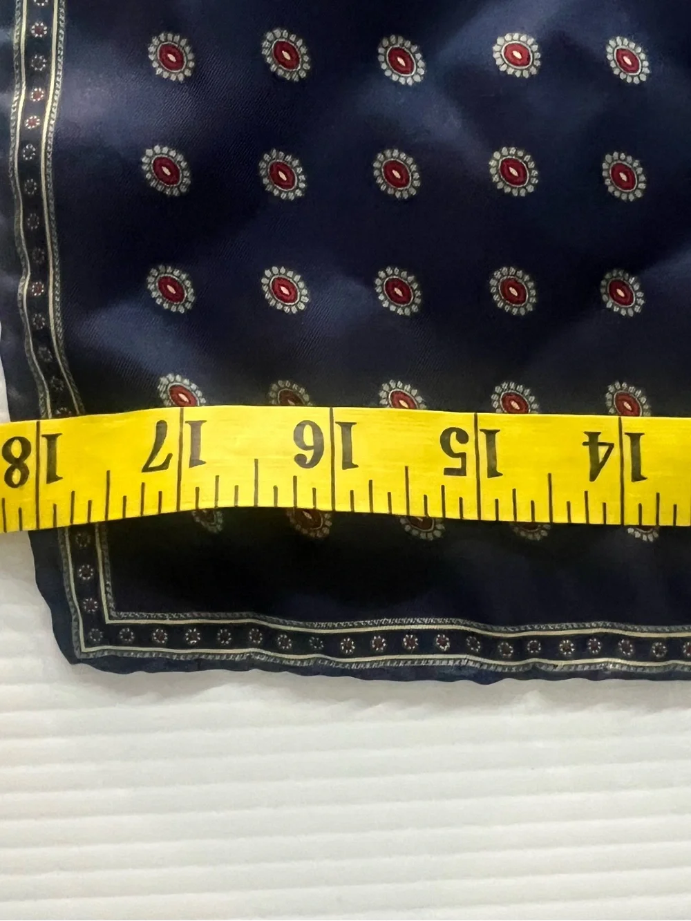 Christian Dior Silk Scarf Vintage Navy Italy